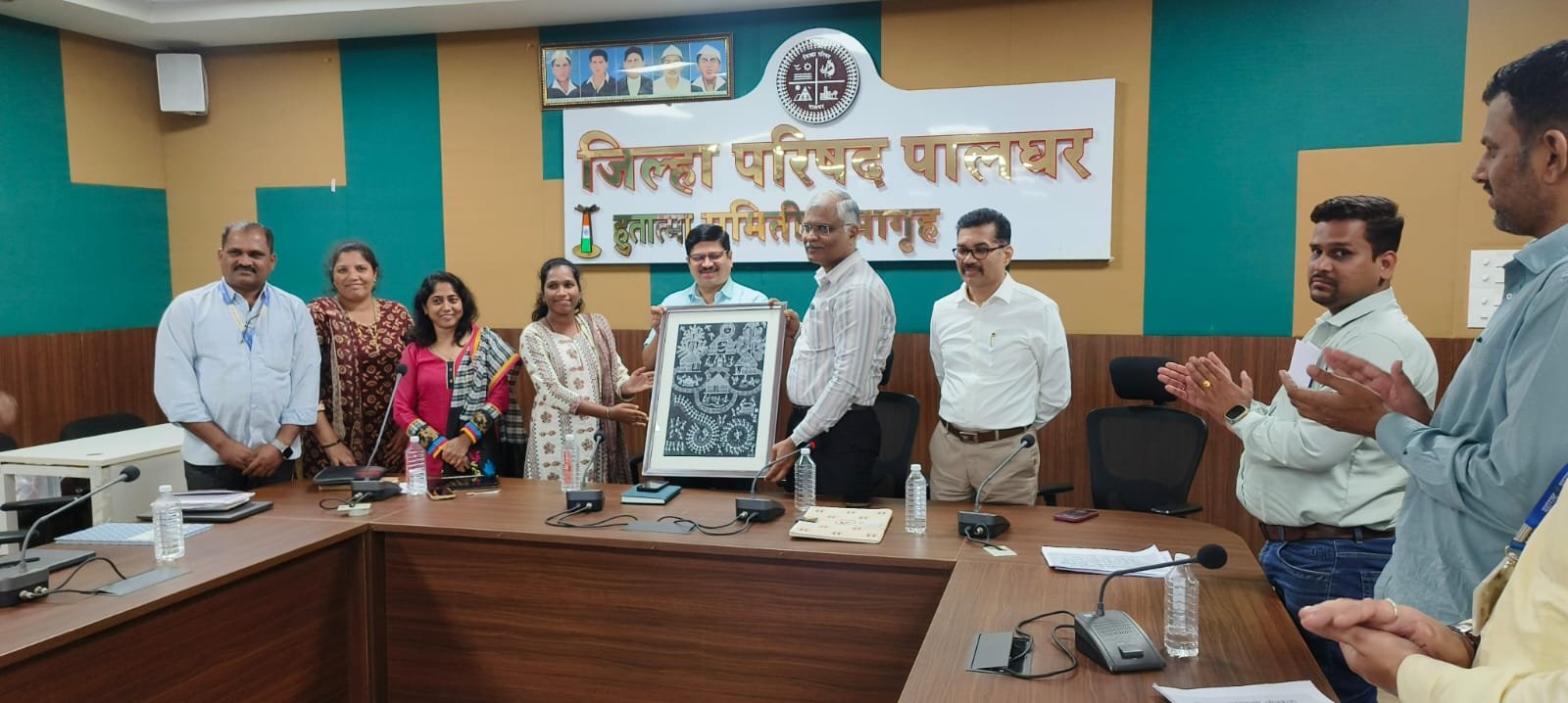 पालघर पोलीस दलाकडून नगरपरिषद व नगरपंचायत सार्वत्रिक निवडणुकीच्या मतपेट्या स्ट्राँगरूम ठिकाणी कडेकोट बंदोबस्त